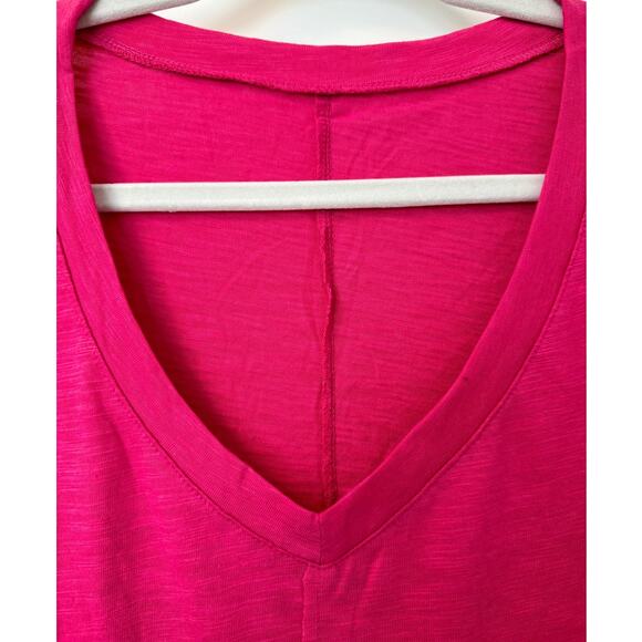 Laurel V-Neck Oversized Exposed Seam Long Sleeve Boho T-Shirt NWOT WOMEN'S - Picture 4 of 8